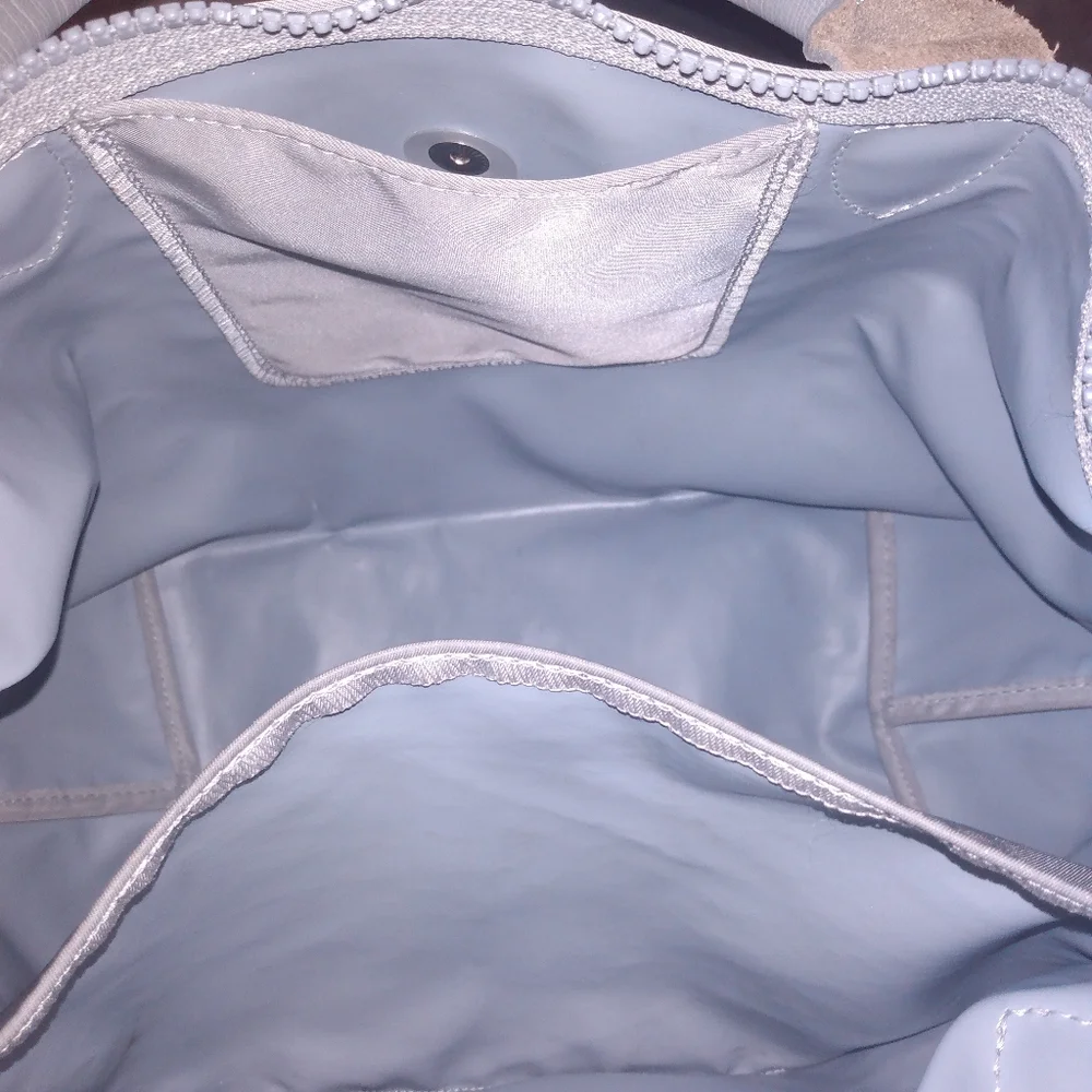 Longchamp Le Pliage Leather & Sateen Bag - Picture 7 of 8